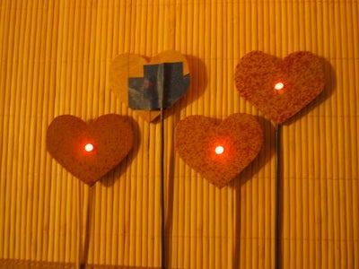 LED Heart Boquet Inserts