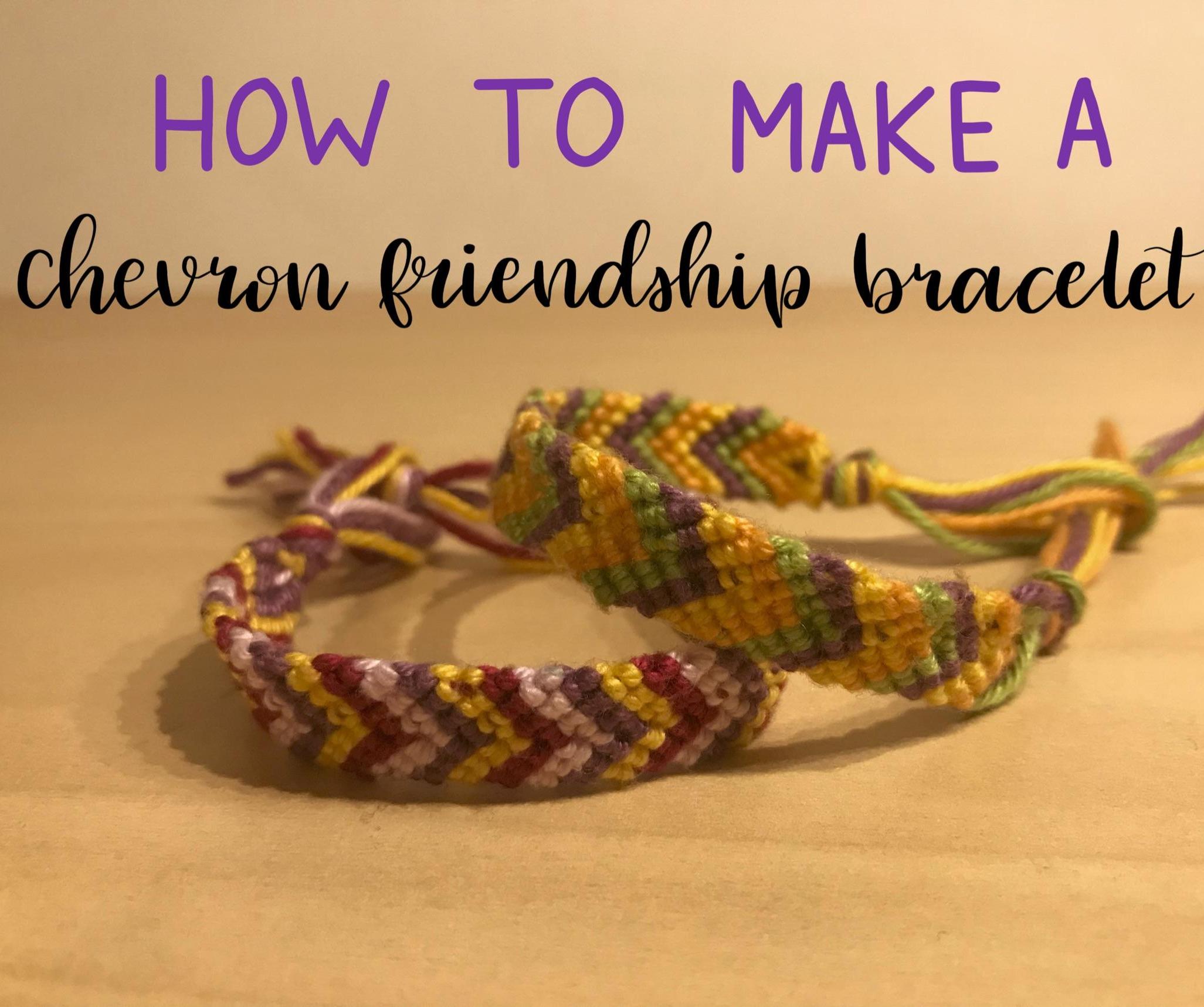 How to Make a Chevron Friendship Bracelet