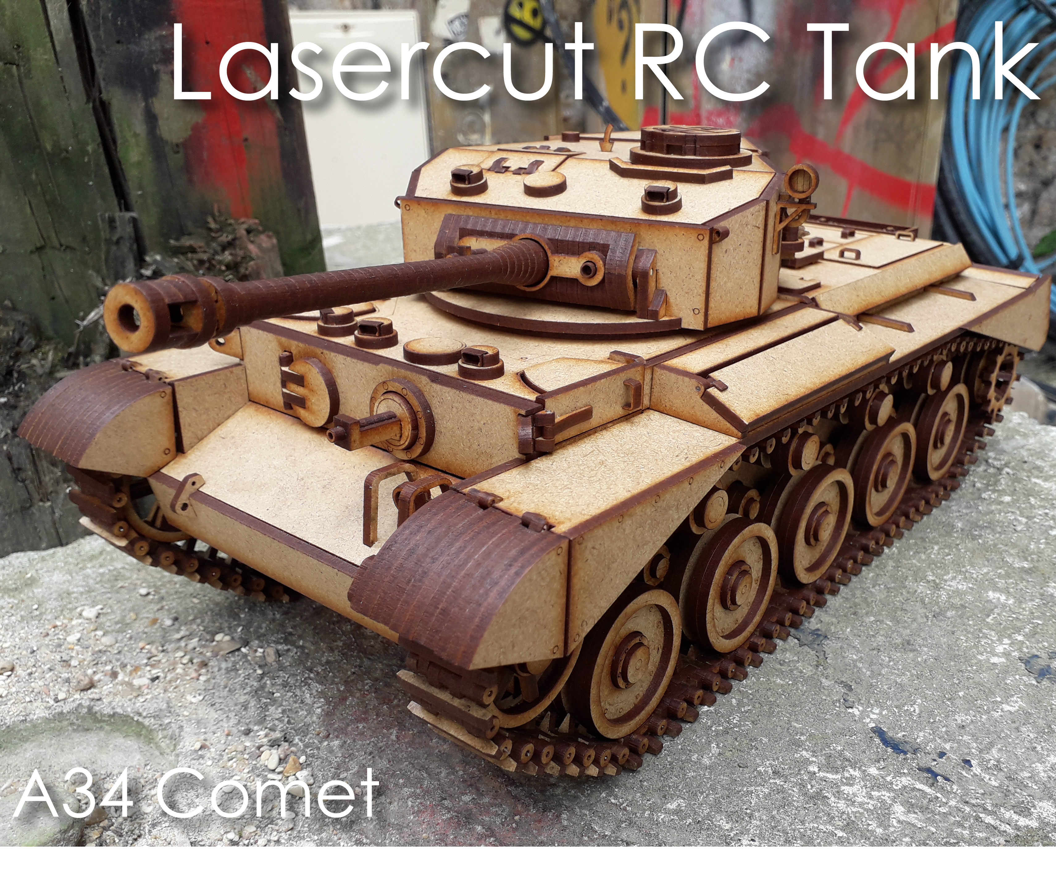 Lasercut RC Comet Tank