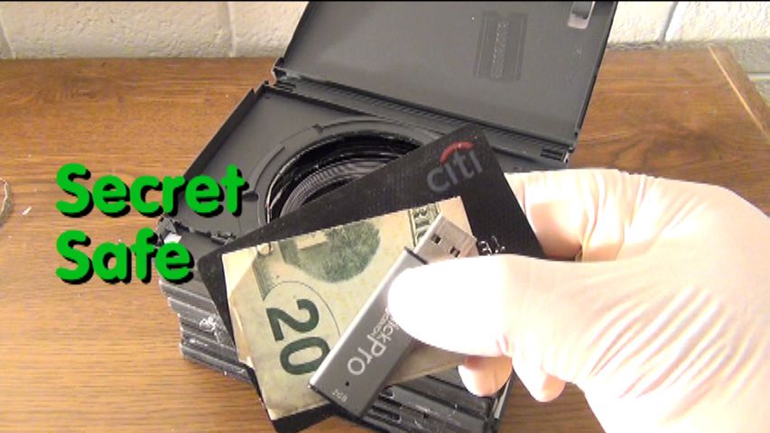Make a Secret Safe Using DVD Cases