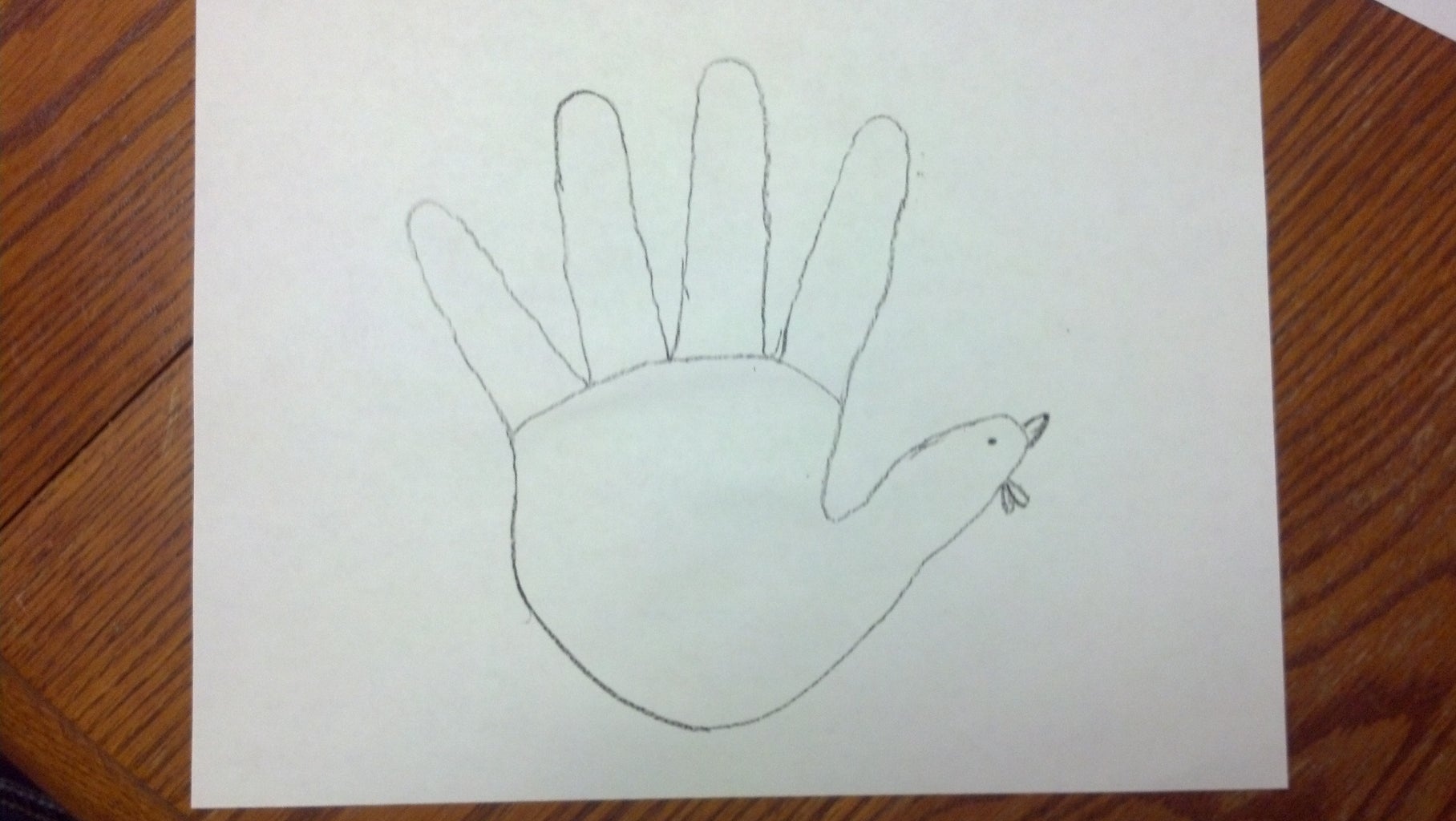 what does a hand turkey look like