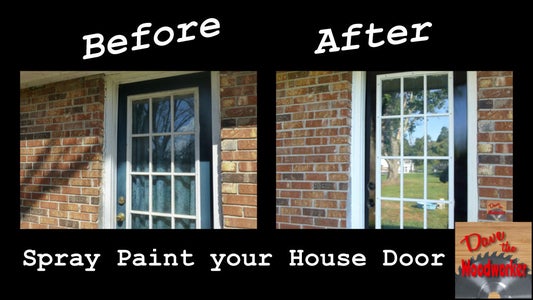 Spray Paint a House Door for Under 10 Bucks