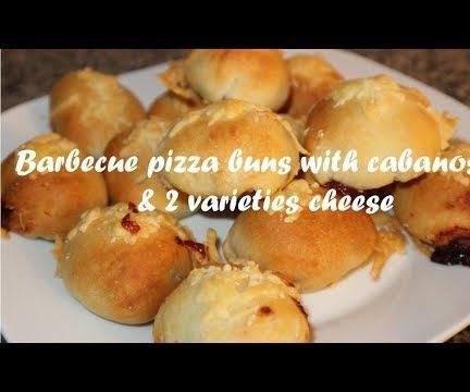 Barbecue Pizza Buns With Cabanossi & 2 Varieties Cheese Recipe