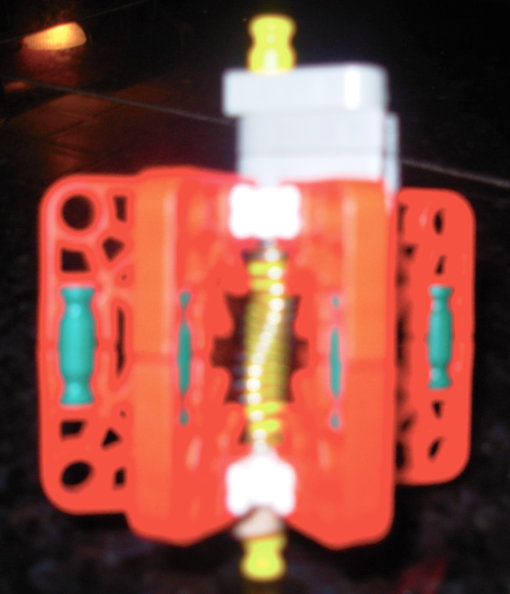 K'nex exploding spring loaded grenade.