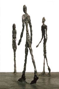 Giacometti Inspired Plaster Cast Sculptures
