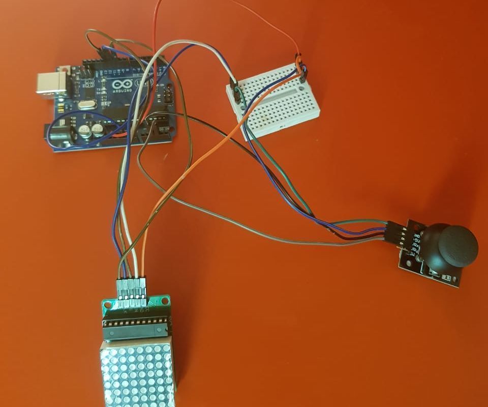 MATRIX MAX7219 SNAKE GAME ON ARDUINO 31-8-2019