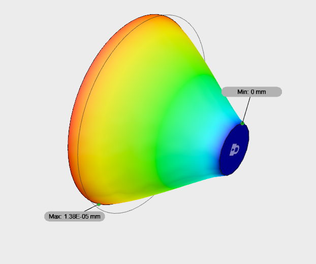 Simulation of Tapered Beam