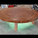 Tree Slab Lounge Table With Rgb Led Lights