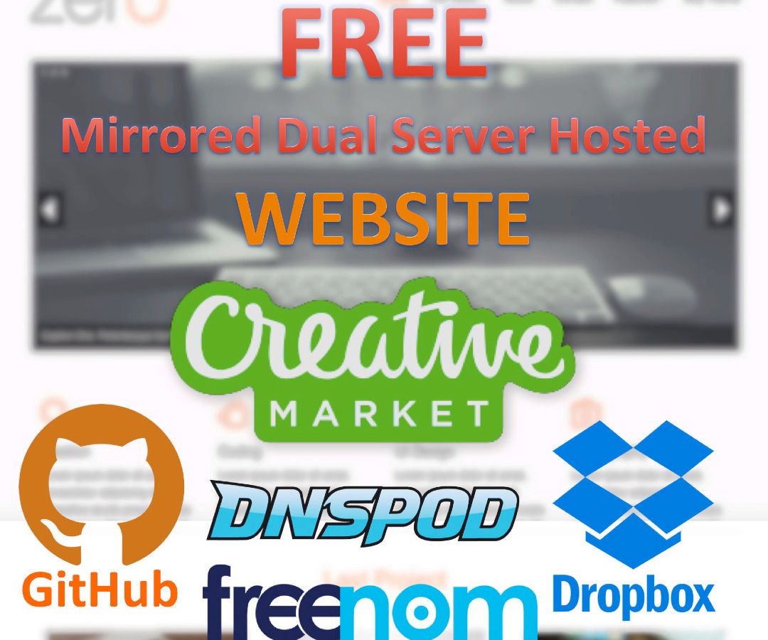 Free Server Hosted Website (Dropbox, GitHub, DNSPOD, and Freenom)