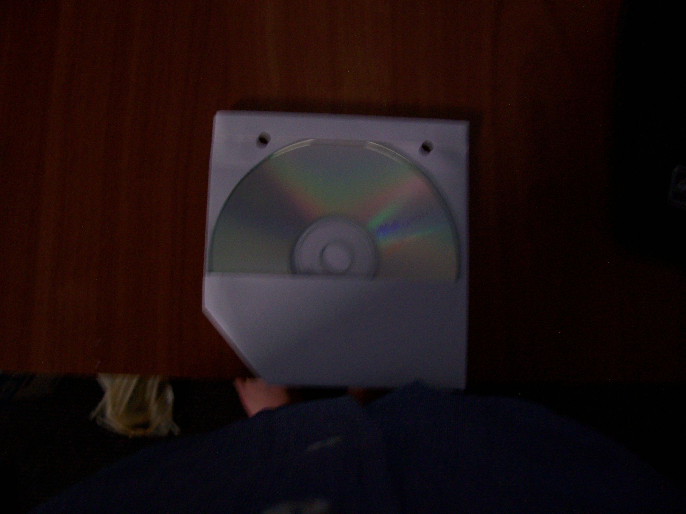 EZ Cd/dvd Sleeve,holds 4, Made Out of a Single Sheet of A4 Paper With No Adhesives