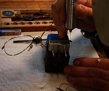 Stripped Screw Eyeglass - Drilling a New Screw Hole