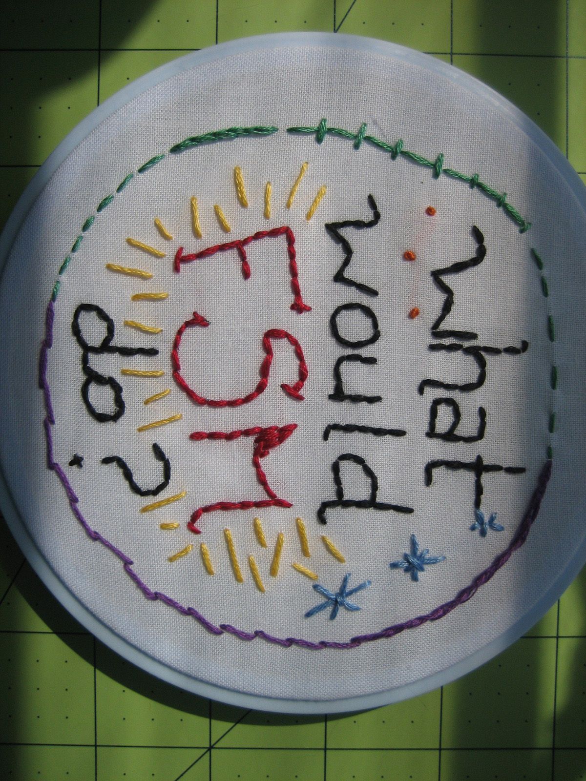 Flying Spaghetti Monster Embroidery
