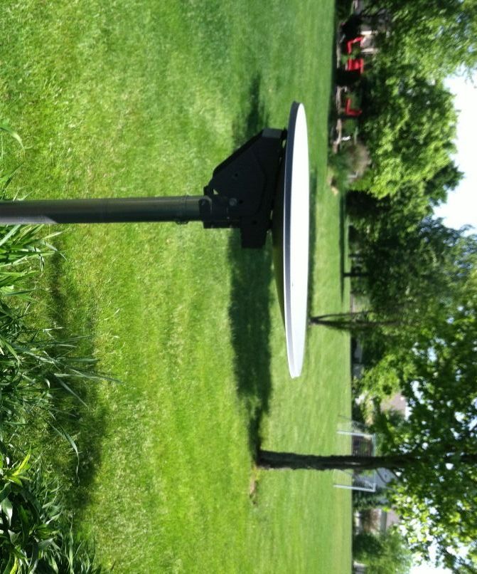 Perfect Platform Bird Feeder From Satellite Dish 