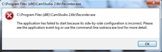 Tutorial: Fix Camstudio Side by Side Error
