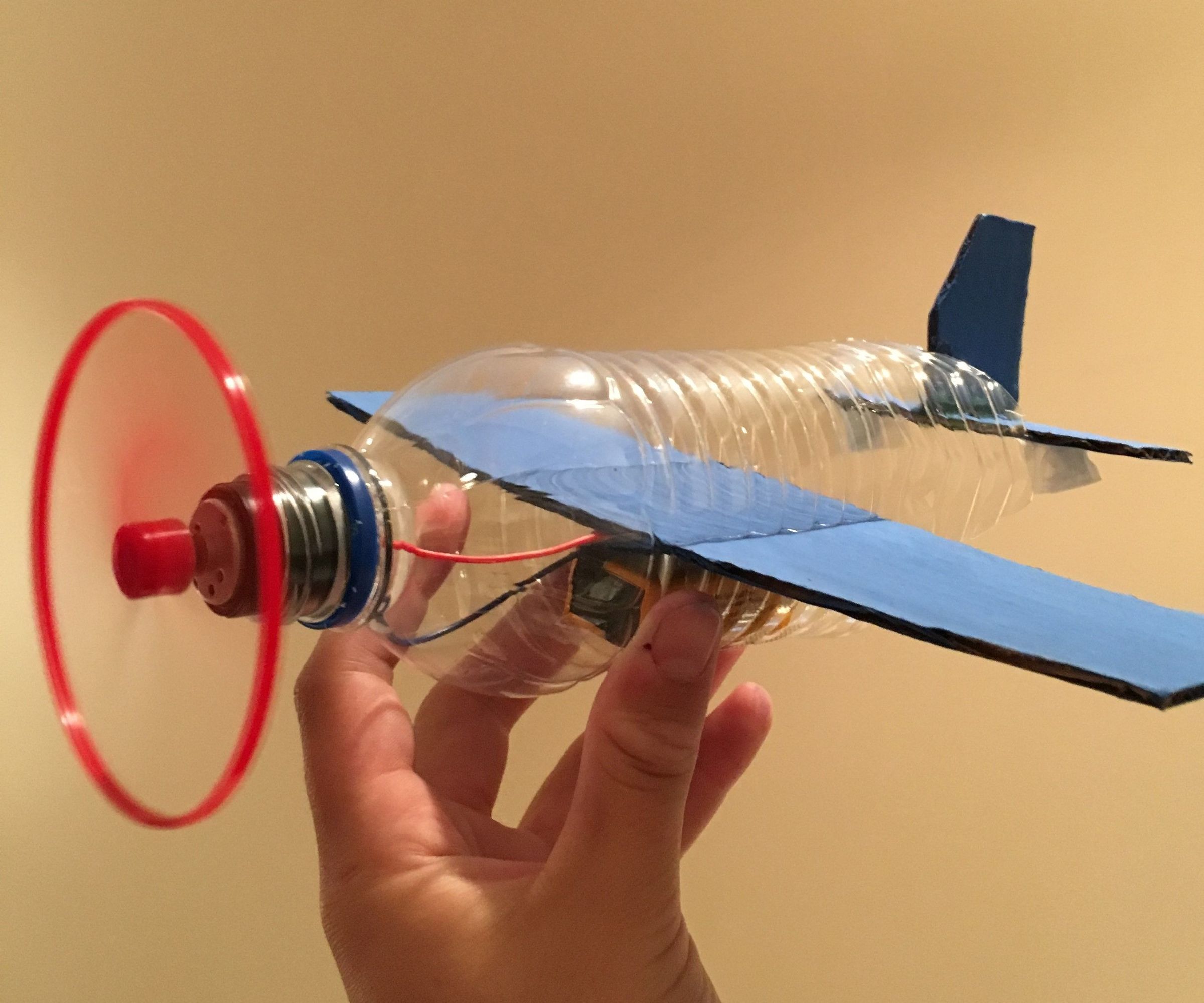 Plastic Bottle DC Motor Airplane