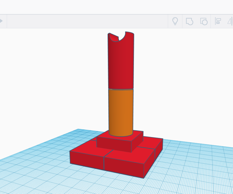 Multiple Piece Headphone Stand for Small 3D Printers