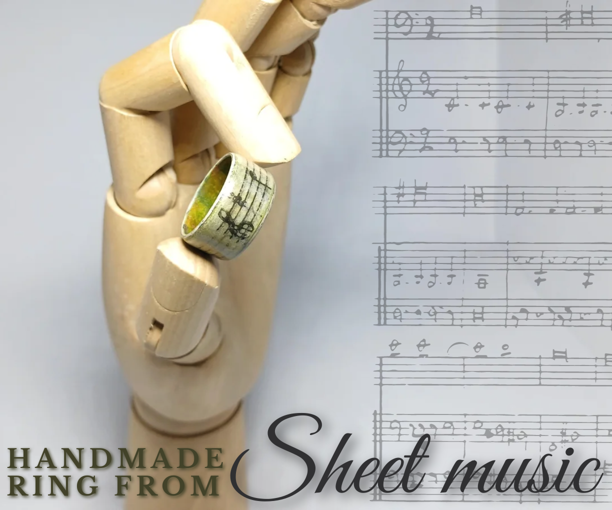 Make Your Own Music Sheet Ring!
