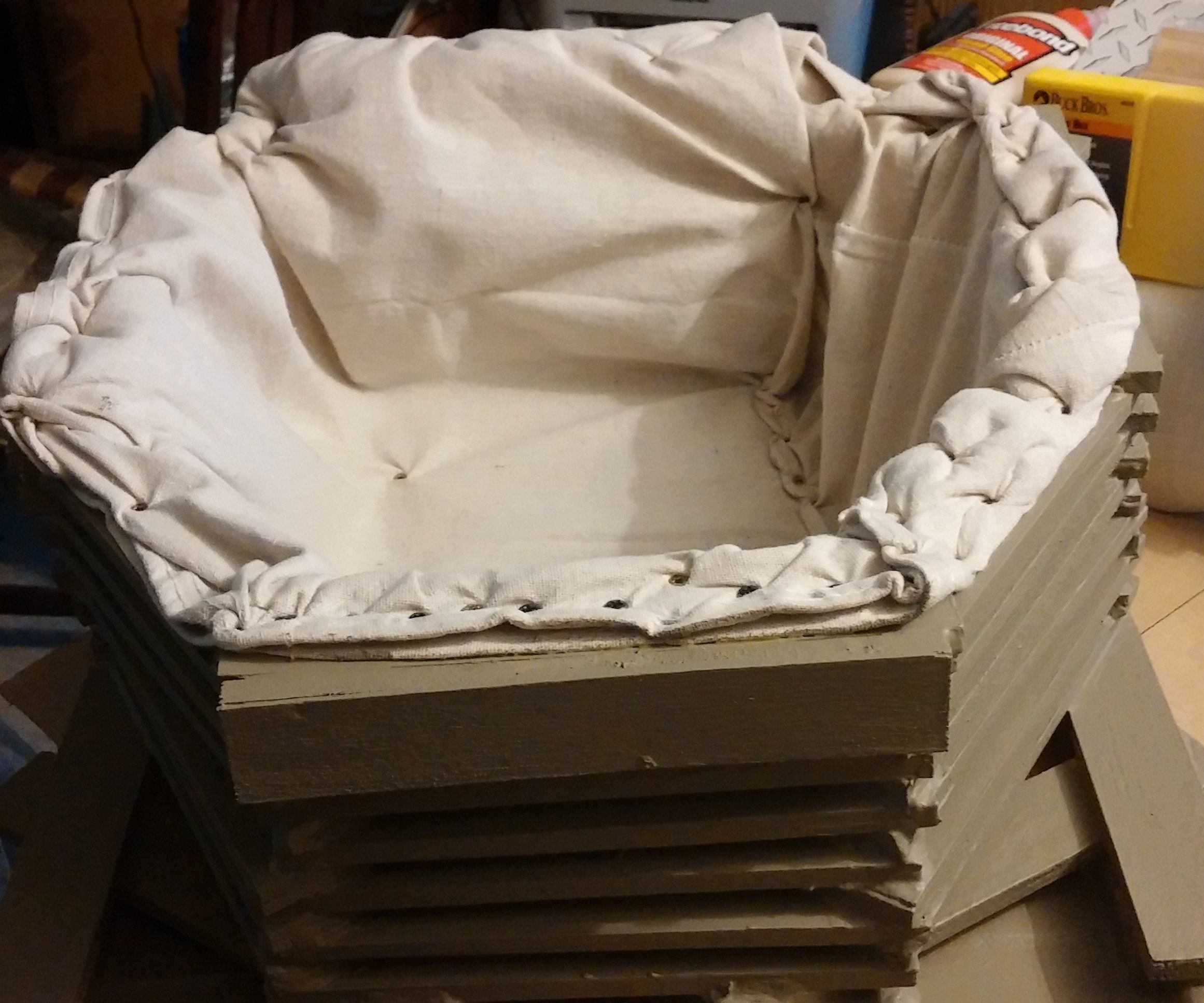 Mid Size Box Made of Wood Shims