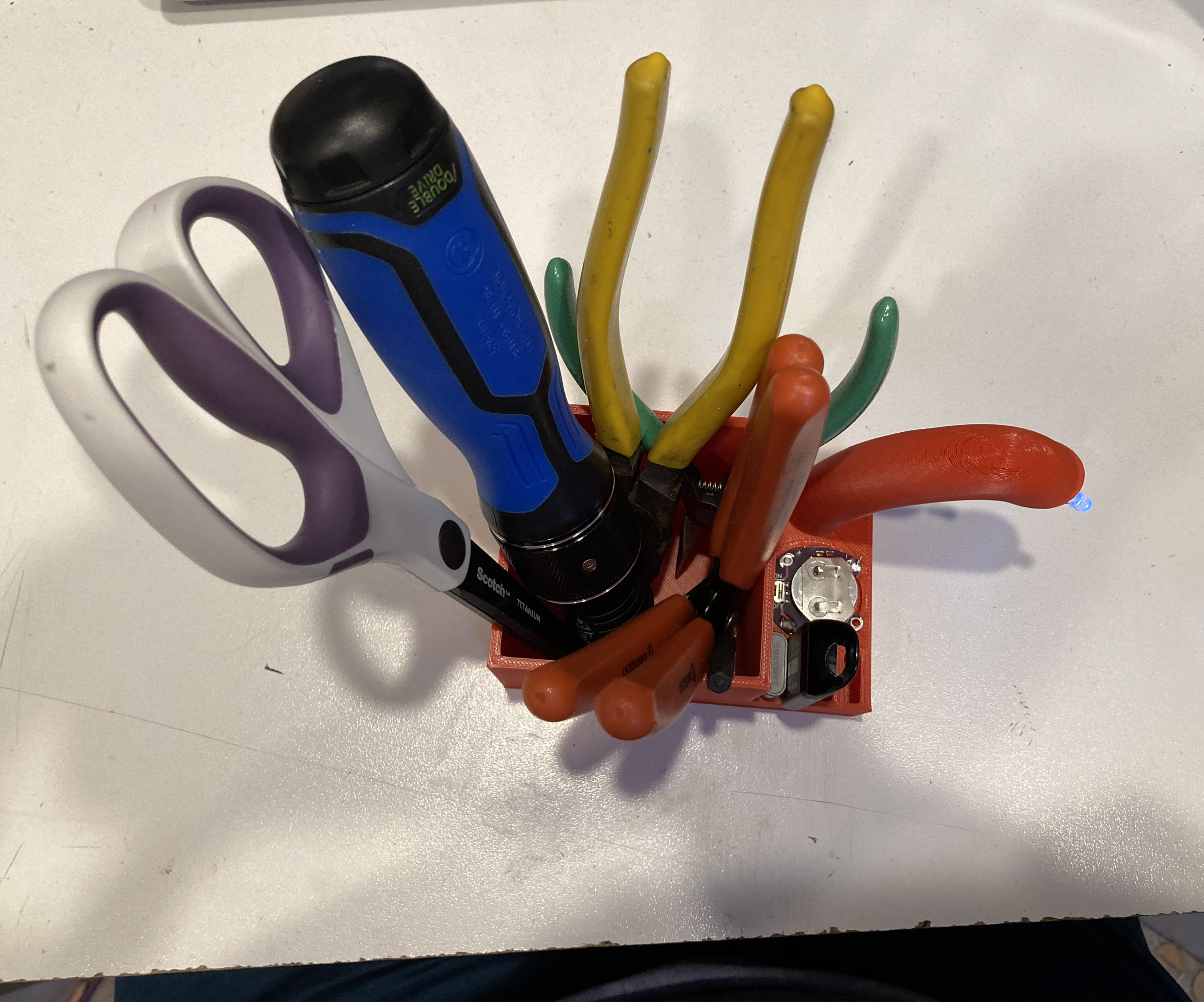 Desk Organizer With Mini Light