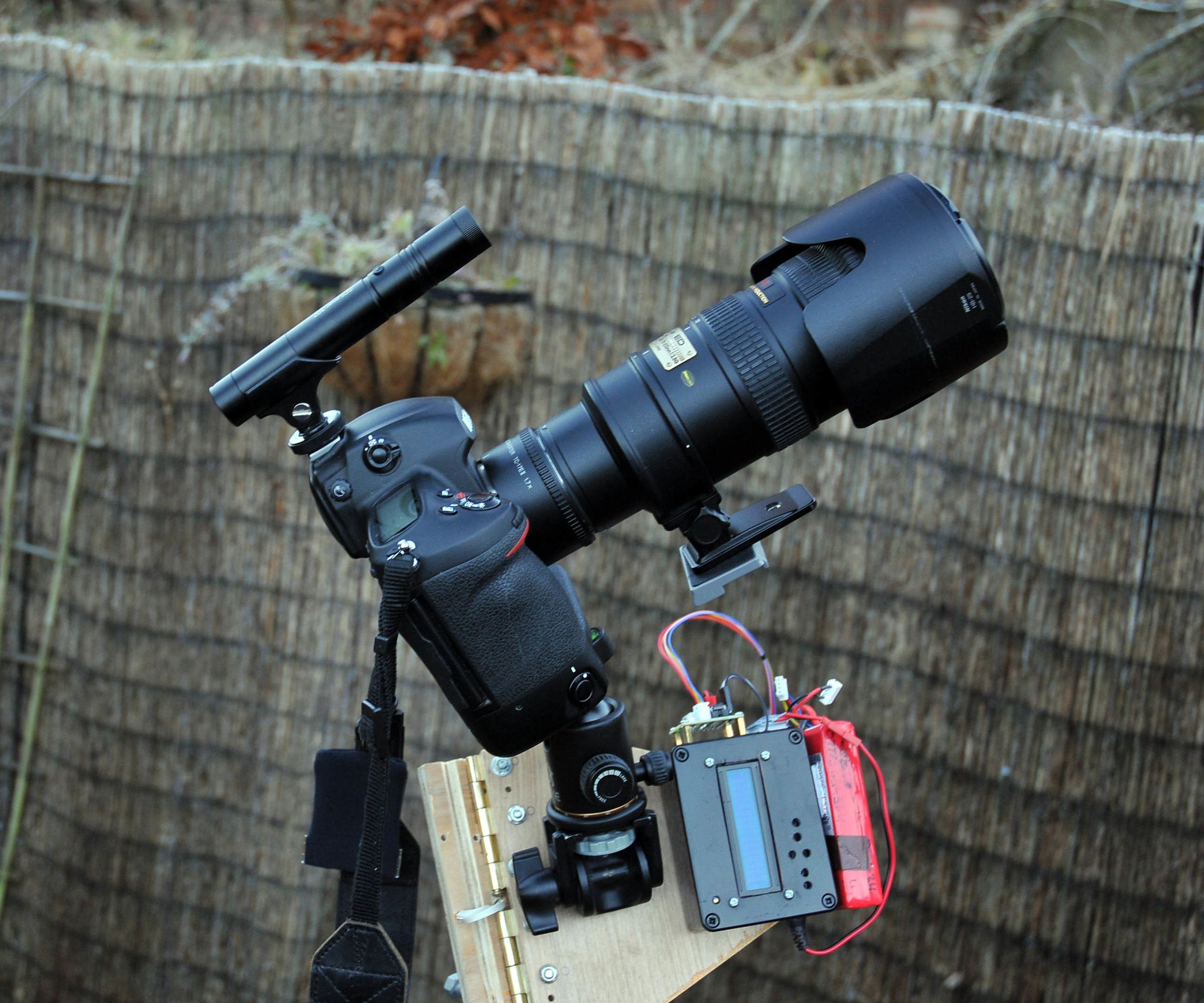 Star tracker using 28BYJ-48 stepper motor, Arduino and LCD display to vary speed.