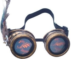 Holographic 'female' Steampunk Goggle