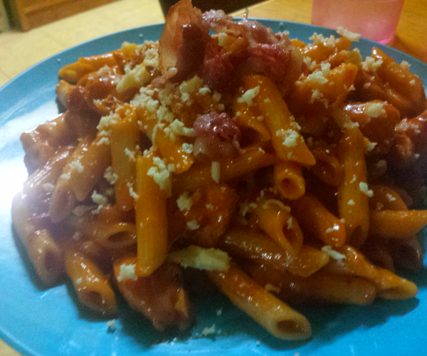 Home Made Chicken & Bacon Penne