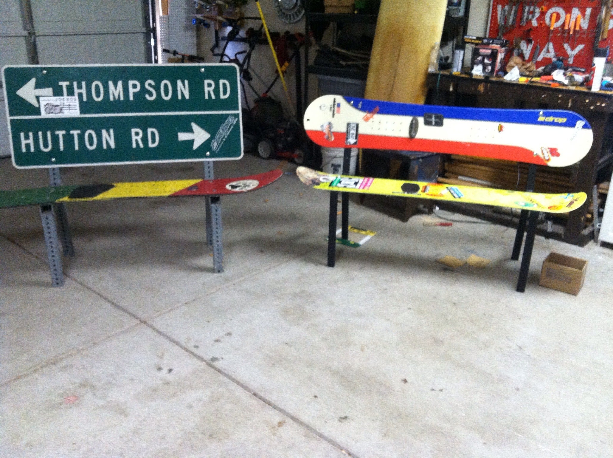 Snowboard Benches Instructables