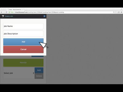 ​Enter Job Name or Number and Description. 