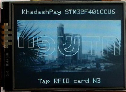 Power the KhadashPay Up and Tap Four RFID Cards on the RFID Reader