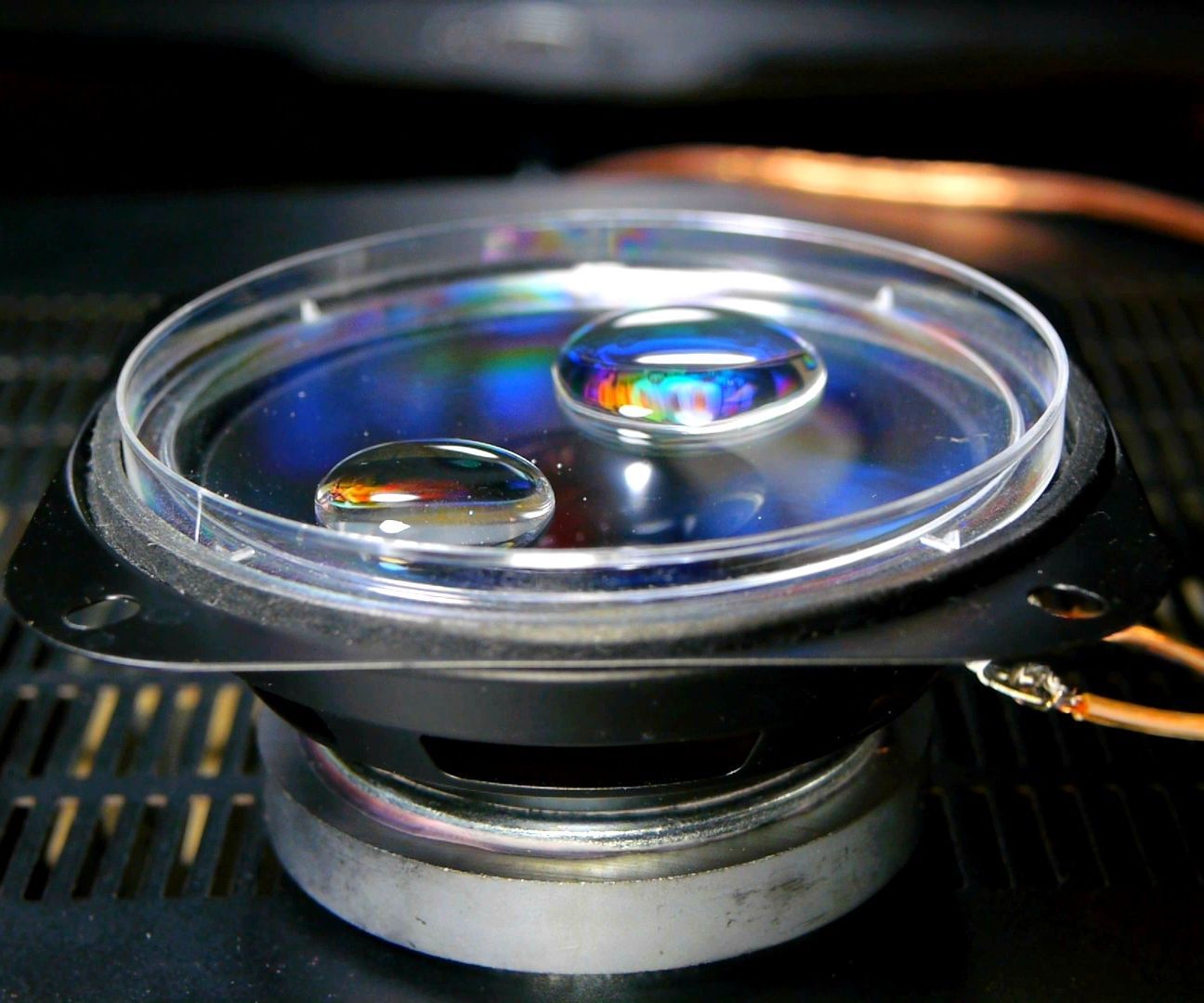 Acoustic Suspension of Water Droplets