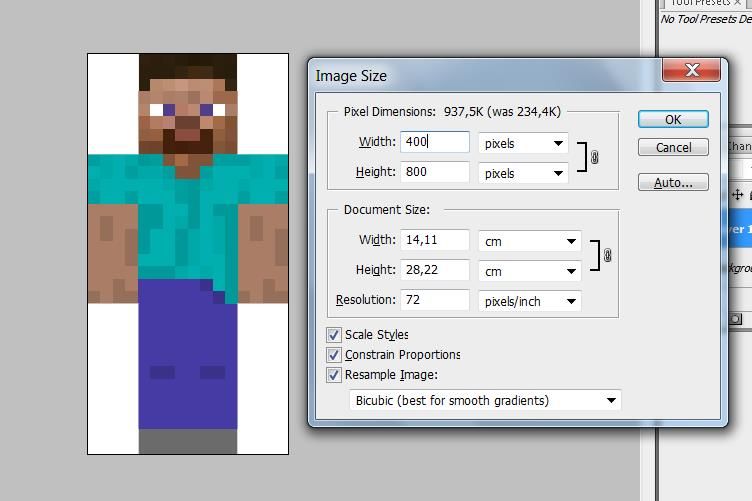 Create a Minecraft Skin Statue