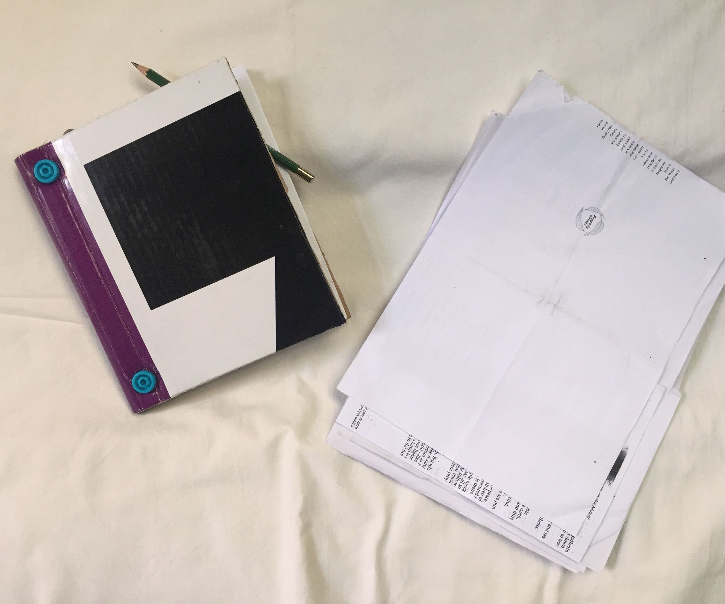 Recycled Printer Paper Sketchbook