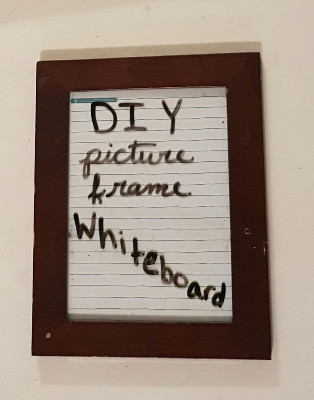 DIY Picture Frame Whiteboard 7 Steps Instructables