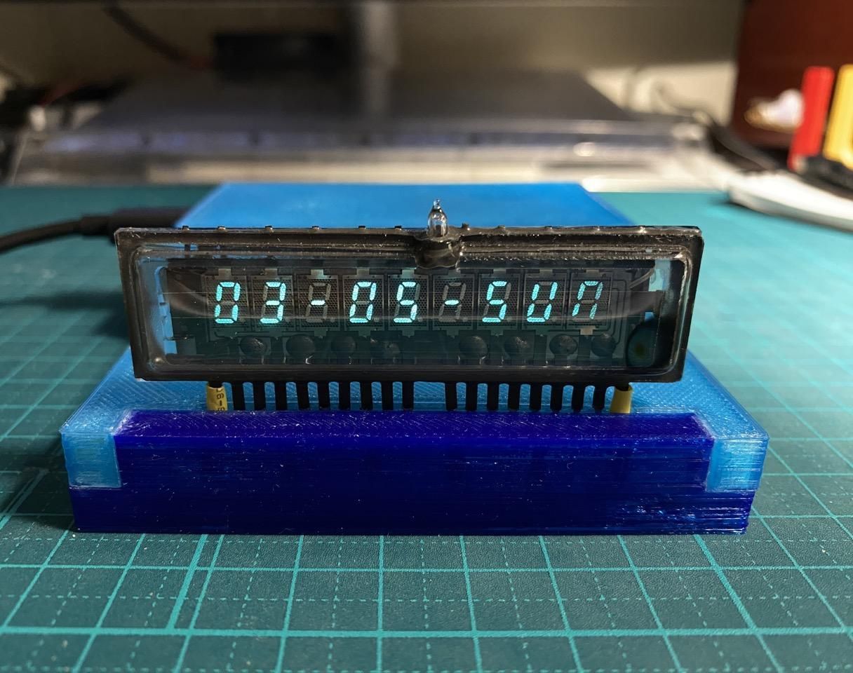 MyVFD - a 9-Digit VFD Info Station : 5 Steps (with Pictures