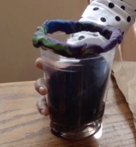 Use Play-doh Around the Top Edge of the Cup