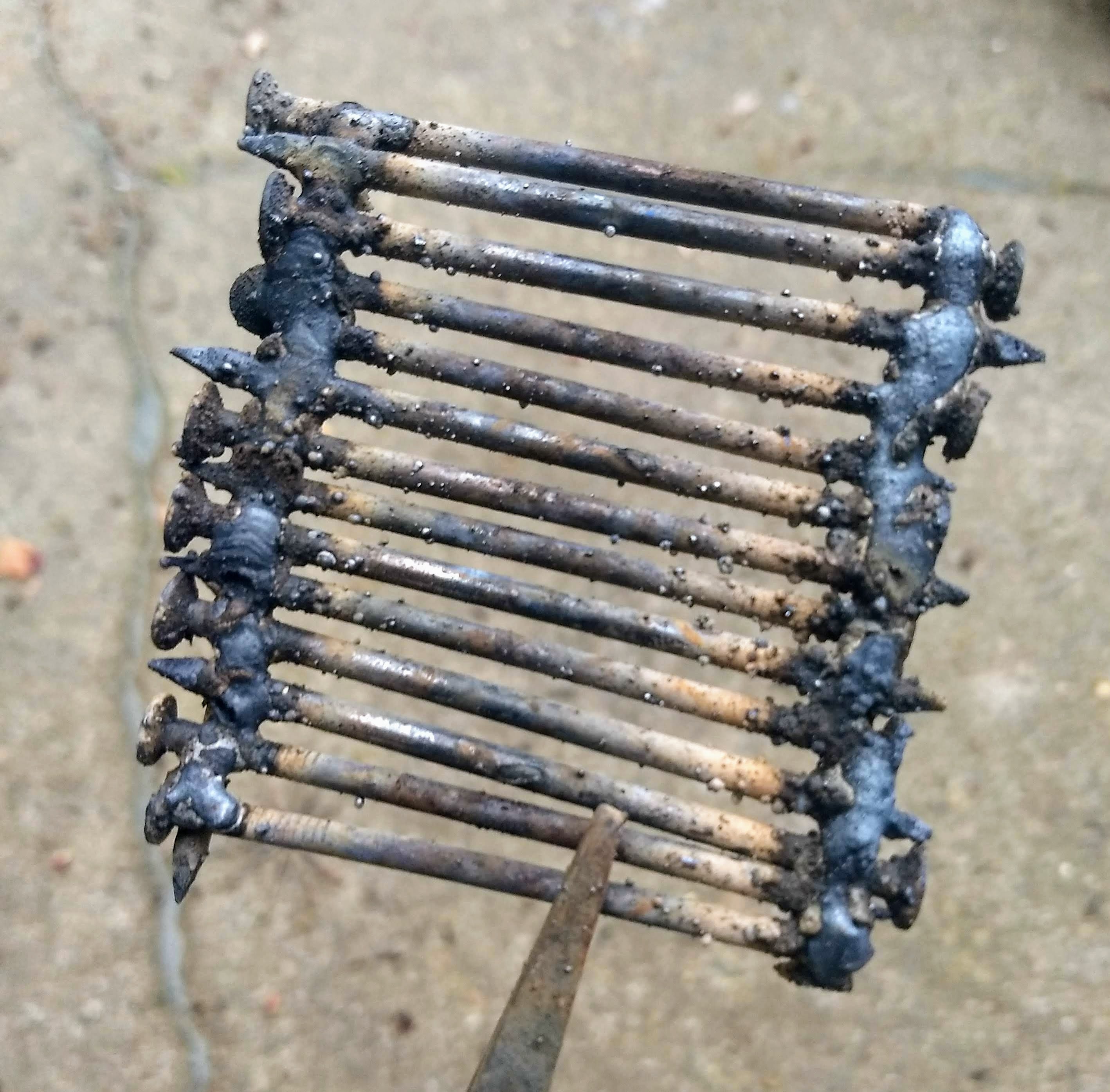 Flower Made of Scrap Nails 5 Steps Instructables