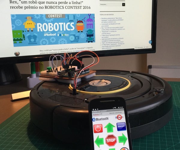 Controlling a Roomba Robot With Arduino and Android
