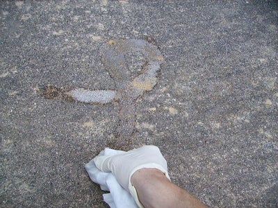 Reverse, or "Clean" Graffiti Using Bleach