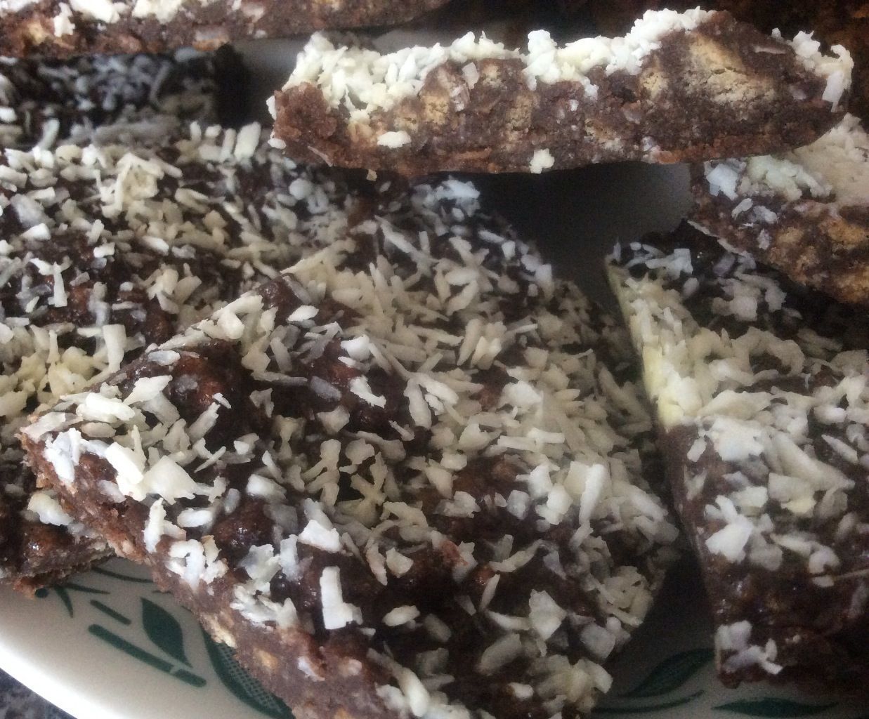 Chocolate coconut fudge cake 