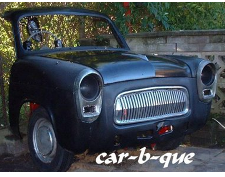 car-b-que (BBQ made from the front of a classic car)
