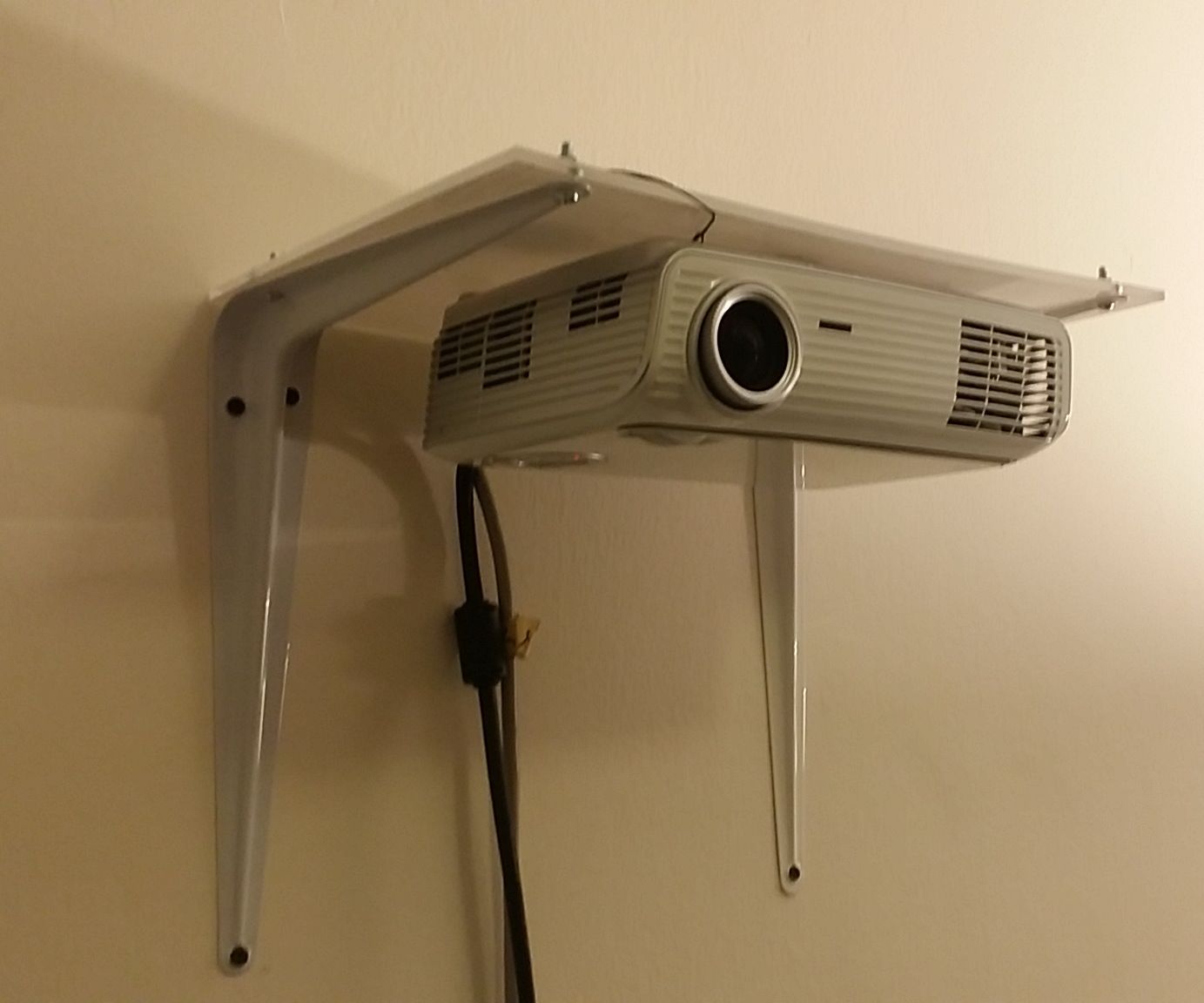 Wall projector mount, laser cut
