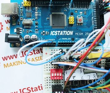 Plug Into the Power Supply Wire and Ground Wire From ICStation Mega 2560