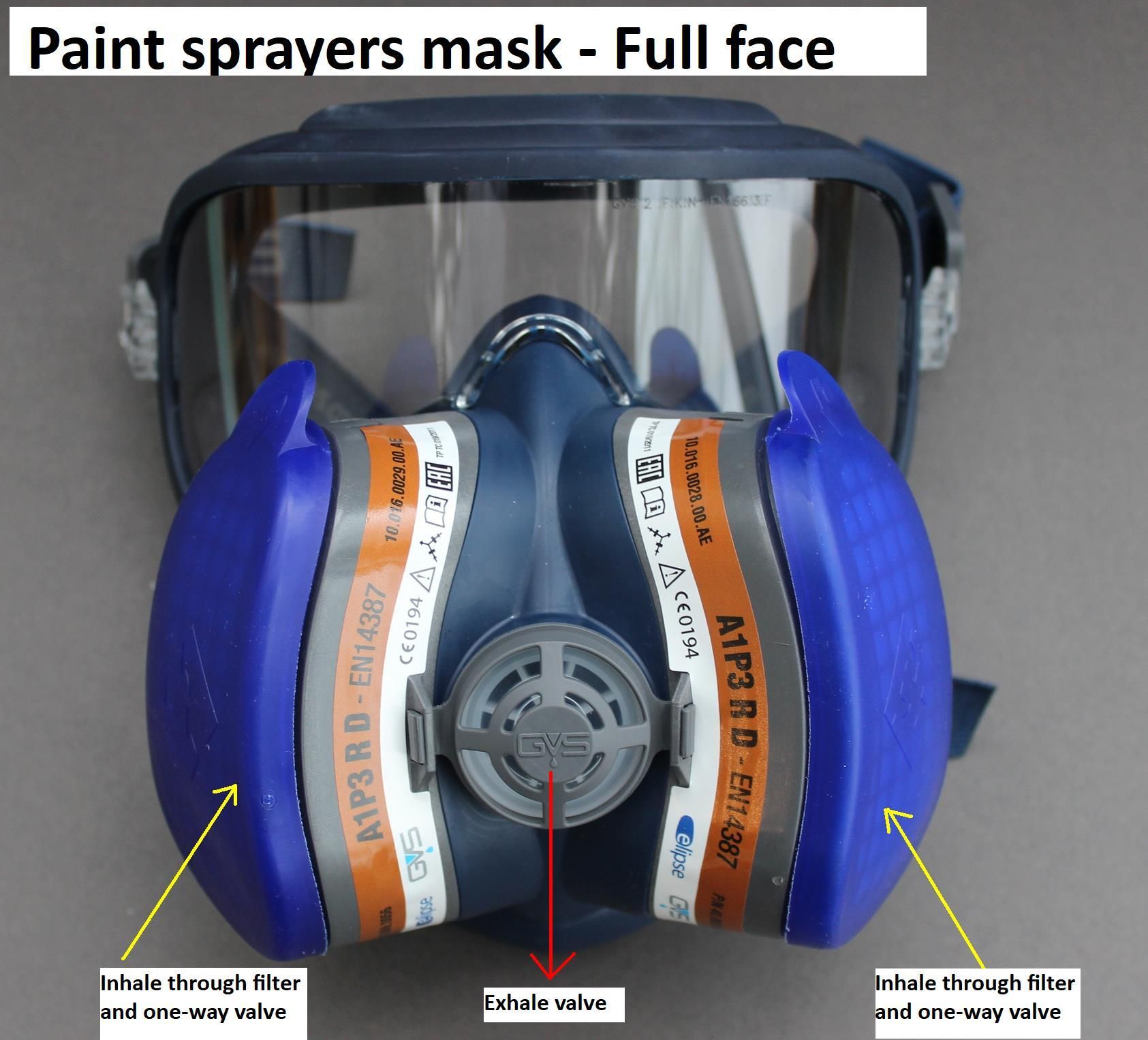 PPE Respirator RubenValve Paint Sprayer Mask 16 Steps Instructables