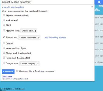 Detect Motion and Send Pictures at Same Time to Application :