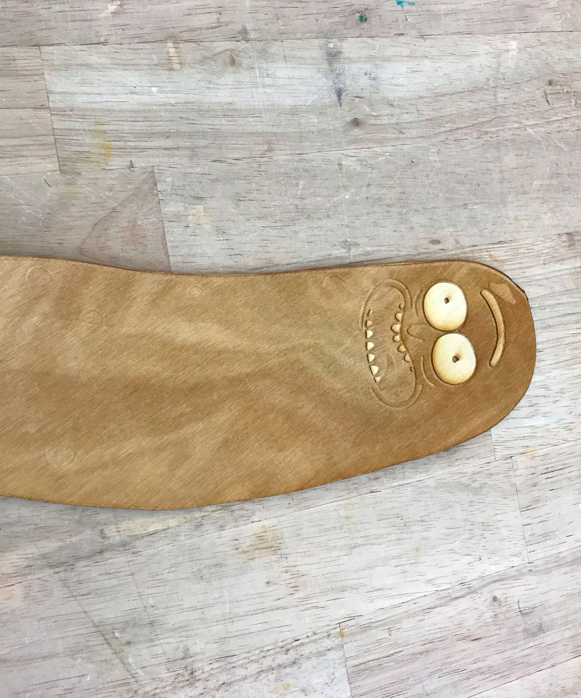 Laser Cut Pickle Rick