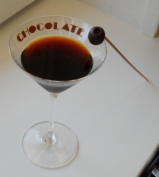 Chocotini with "Olive" Truffle