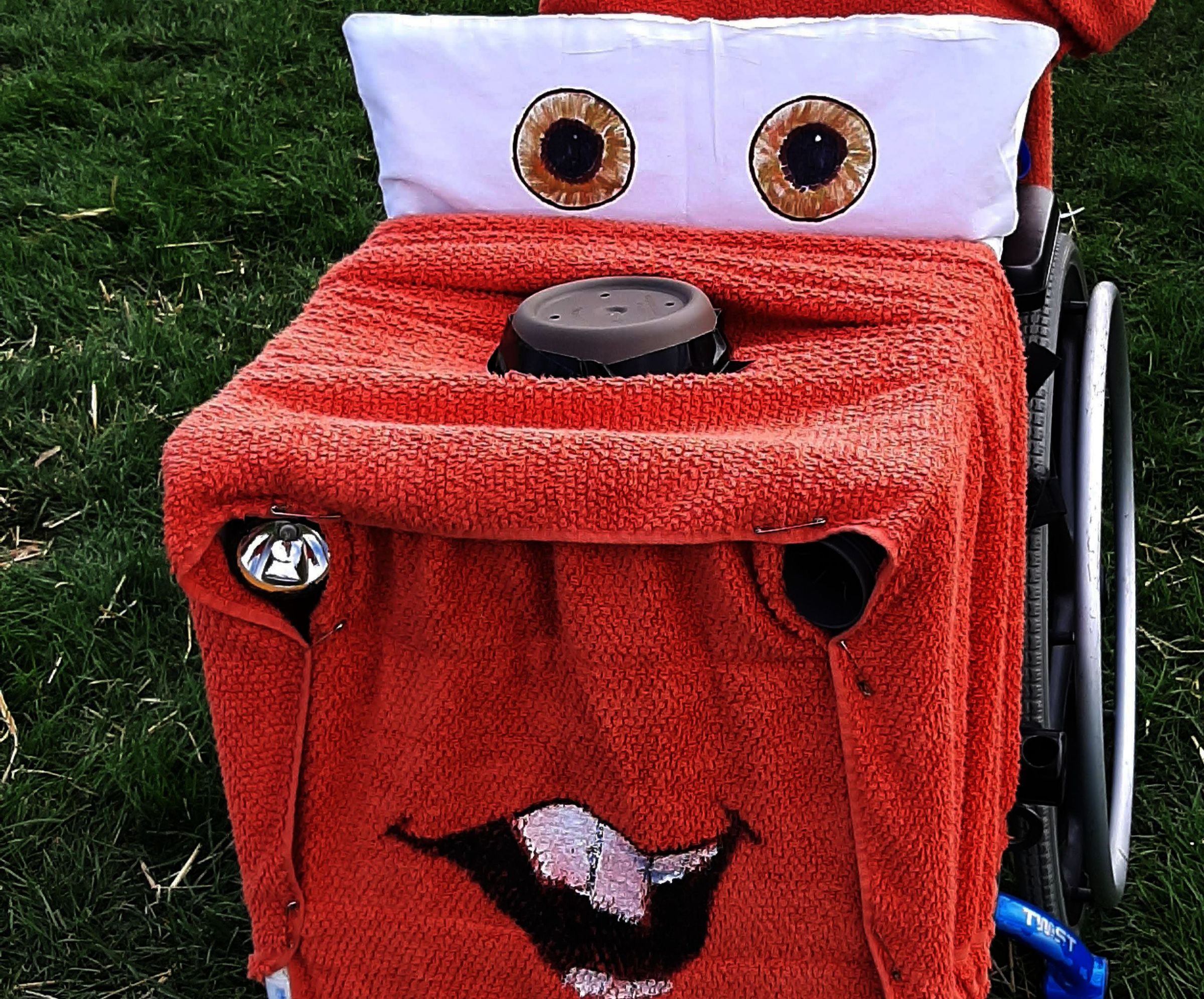 Tow Mater Costume for a Wheelchair