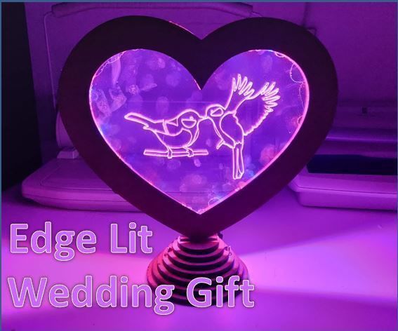 Edge Lit Wedding Gift