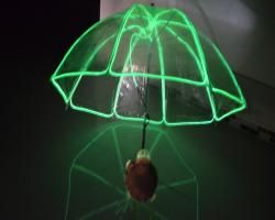 EZ-EL Wire Light Up Neon Green Kid's Umbrella Video Tutorial!