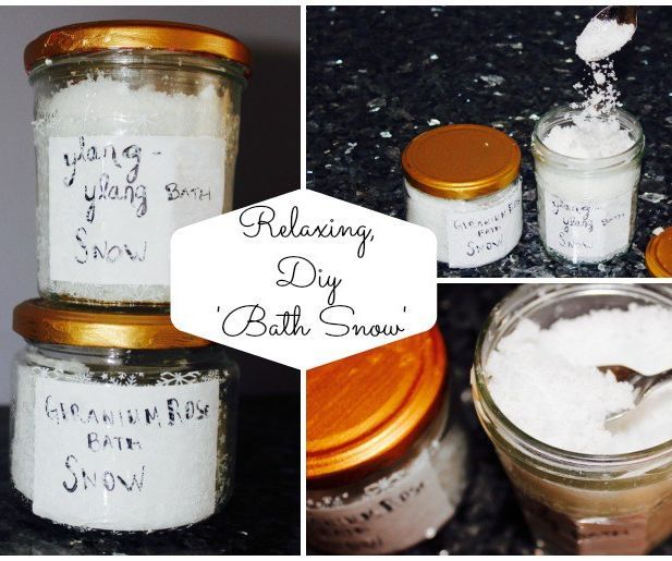DIY Bath 'Snow'